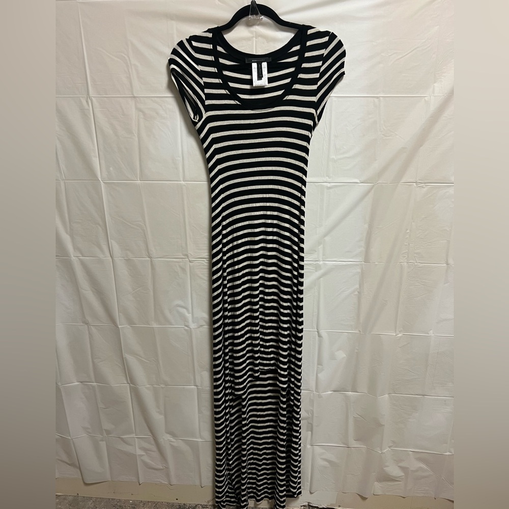 BCBG Maxazria Maxi Dress. Size XXsmall. Black and White striped.